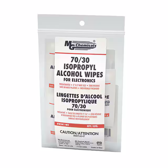8241-WX25 MG Chemicals  Clean Room Treatments Cleaners Wipes